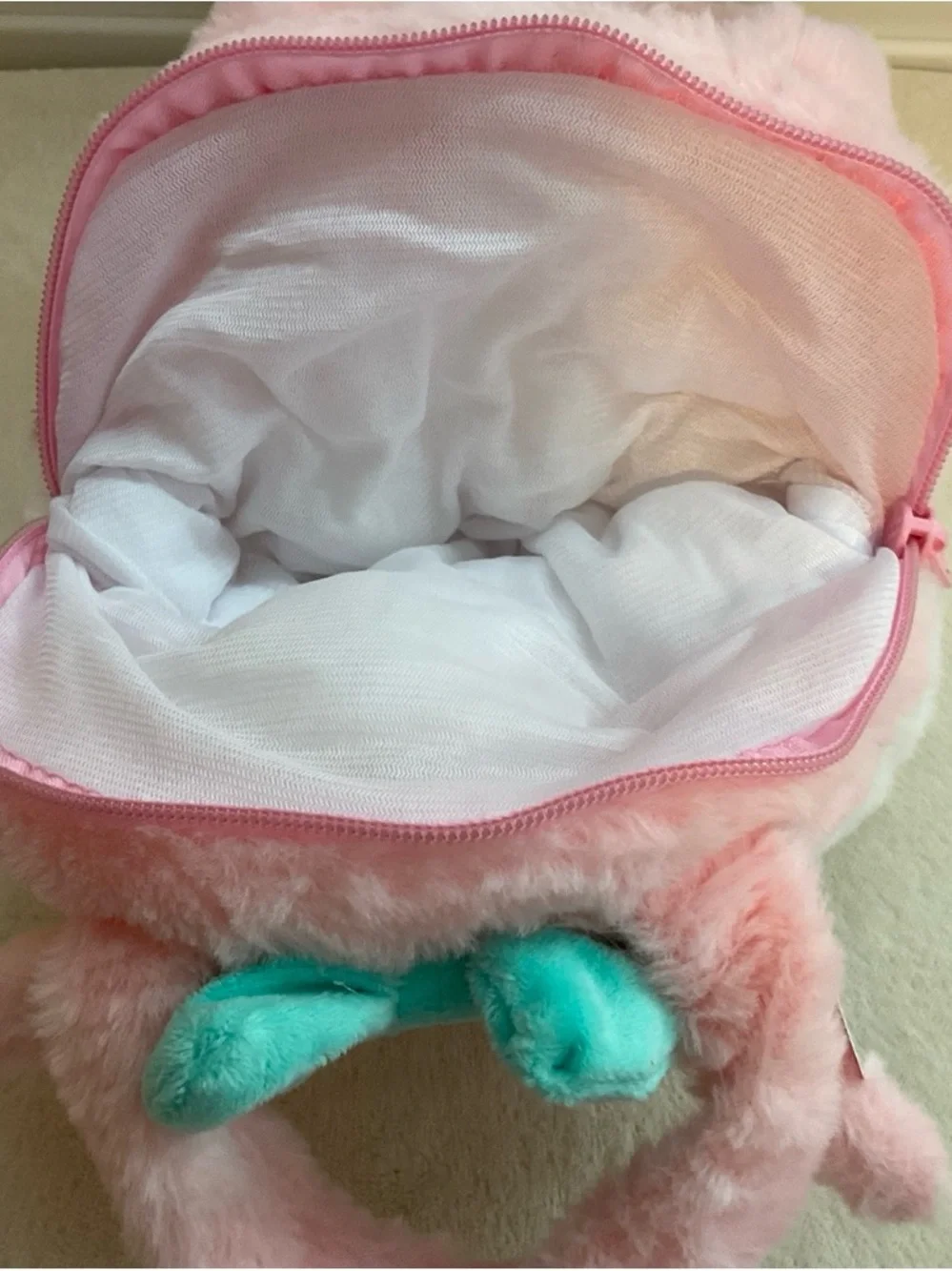 Hello Kitty Pink Plush Kids Bag with Bow